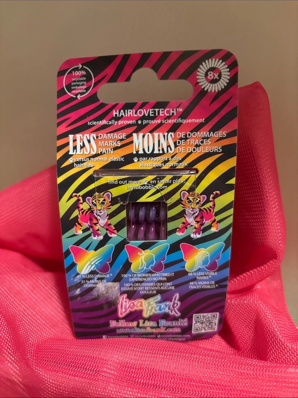 Lisa Frank Invisibobble Hair Ties